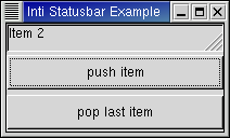 Statusbar Example